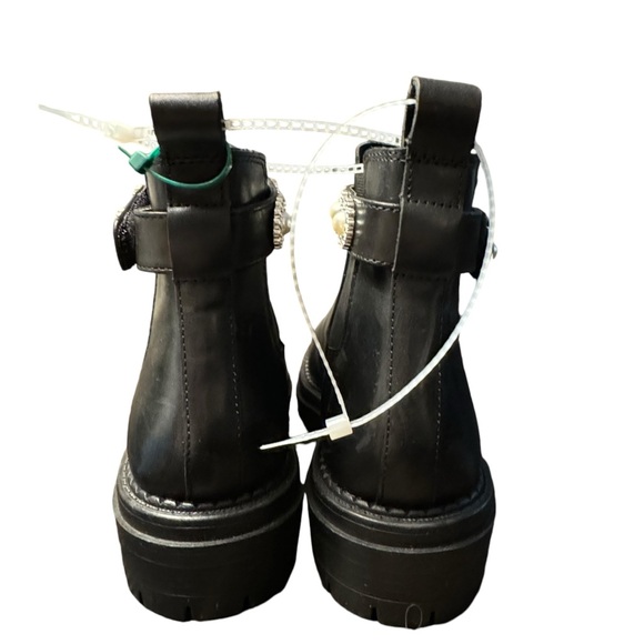 Copper Key COSMO PEARL RHINESTONE Leather Chelsea Booties NWT - Picture 9 of 11